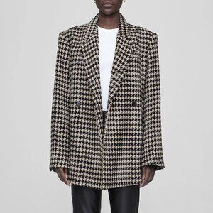Anine Bing Kaia Blazer in Houndstooth. BRAND NEW WITH TAGS